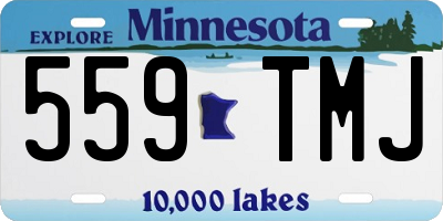 MN license plate 559TMJ
