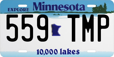 MN license plate 559TMP