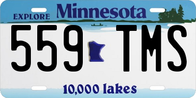 MN license plate 559TMS