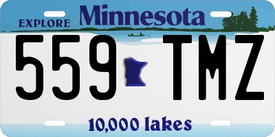 MN license plate 559TMZ