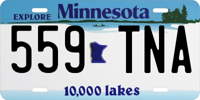 MN license plate 559TNA