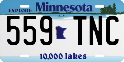 MN license plate 559TNC