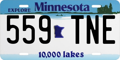 MN license plate 559TNE