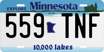 MN license plate 559TNF
