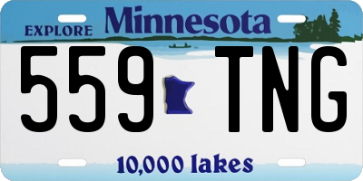 MN license plate 559TNG