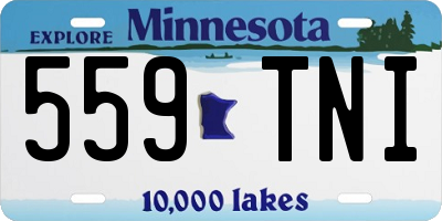 MN license plate 559TNI