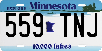 MN license plate 559TNJ