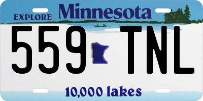 MN license plate 559TNL