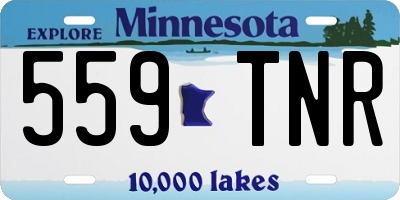 MN license plate 559TNR