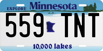 MN license plate 559TNT