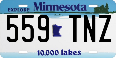 MN license plate 559TNZ