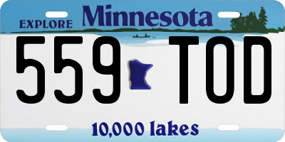 MN license plate 559TOD