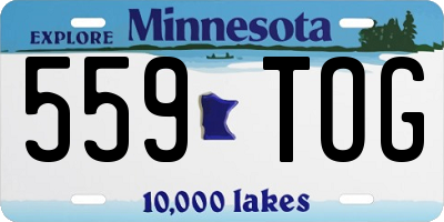 MN license plate 559TOG