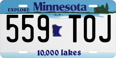 MN license plate 559TOJ