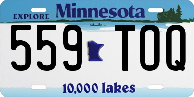 MN license plate 559TOQ