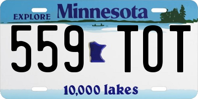 MN license plate 559TOT