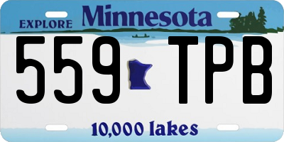 MN license plate 559TPB