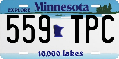 MN license plate 559TPC