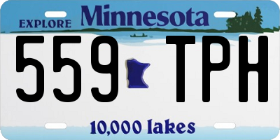 MN license plate 559TPH