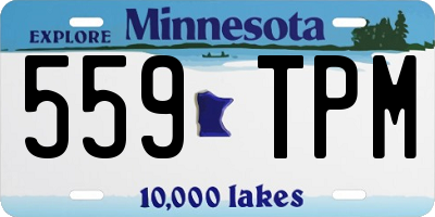 MN license plate 559TPM