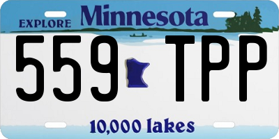 MN license plate 559TPP