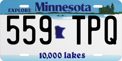 MN license plate 559TPQ