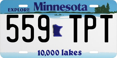 MN license plate 559TPT