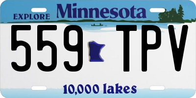MN license plate 559TPV