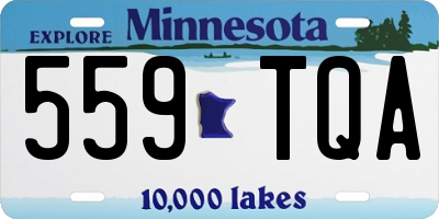 MN license plate 559TQA