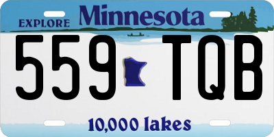 MN license plate 559TQB