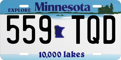 MN license plate 559TQD