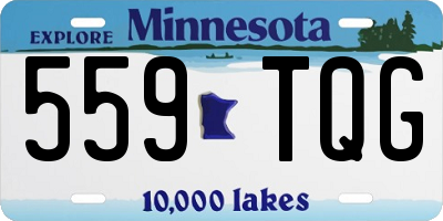 MN license plate 559TQG