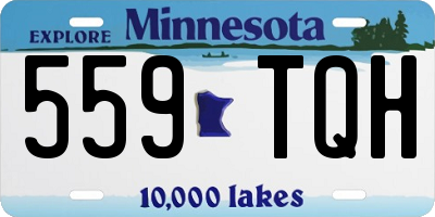 MN license plate 559TQH