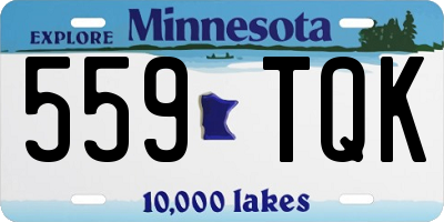 MN license plate 559TQK