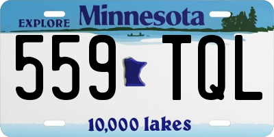 MN license plate 559TQL