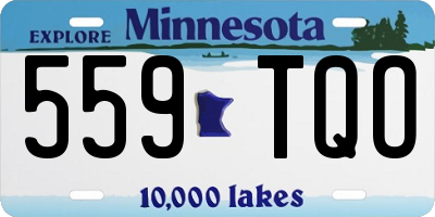 MN license plate 559TQO