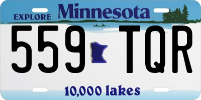 MN license plate 559TQR