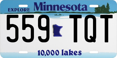 MN license plate 559TQT