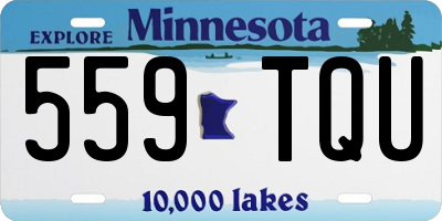 MN license plate 559TQU