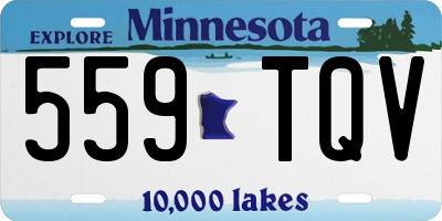 MN license plate 559TQV