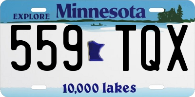 MN license plate 559TQX