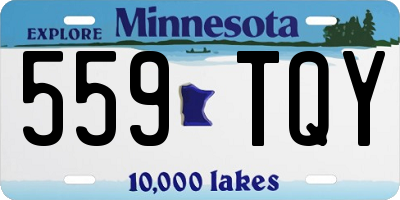 MN license plate 559TQY