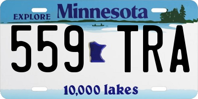 MN license plate 559TRA