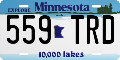 MN license plate 559TRD