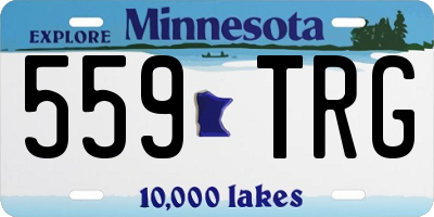 MN license plate 559TRG