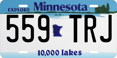MN license plate 559TRJ