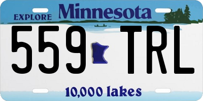 MN license plate 559TRL