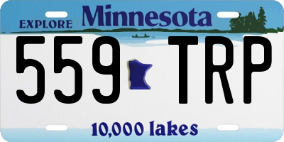 MN license plate 559TRP