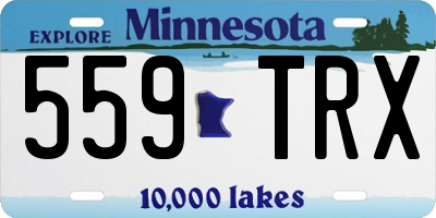 MN license plate 559TRX