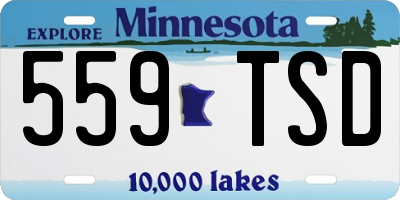 MN license plate 559TSD